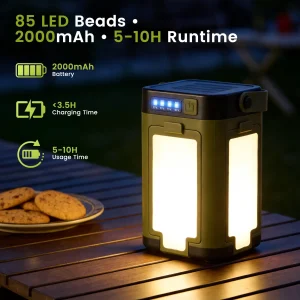 Solar Powered LED Camping Lantern